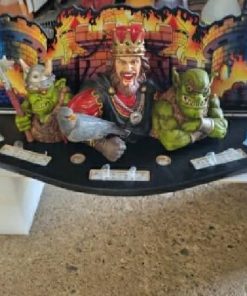 Alternative view of Medieval madness pinball topper