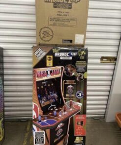 Alternative view of Arcade1up NBA Jam and stool
