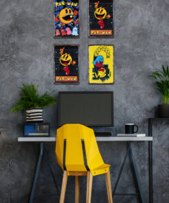 Alternative view of Set of 4 PAC-MAN™ Tin Signs